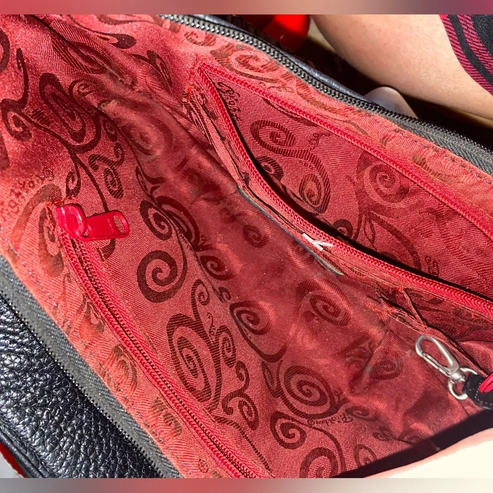 BRIGHTON BLACK WOVEN HANDBAG WITH TASSEL - Picture 13 of 16